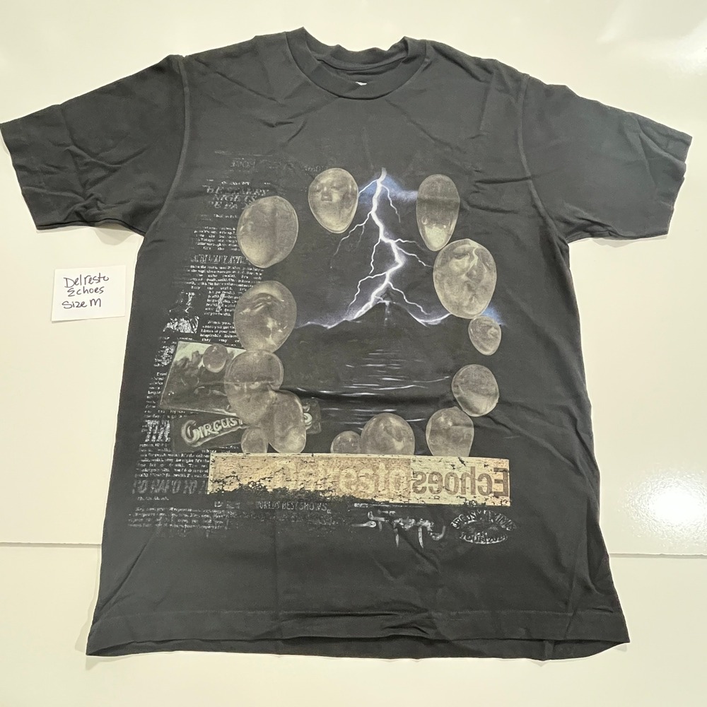 Travis Scott Utopia World Tour Tee Mens M Black Graphic 2024 Delresto Echoes - Picture 2 of 14